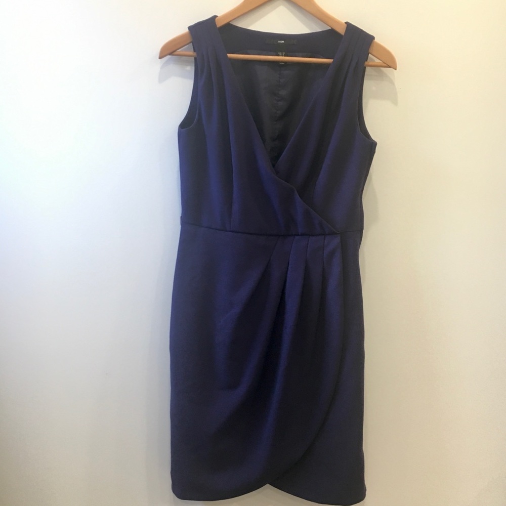 H&M purple wrap dress